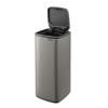225867 8 dotykovy odpadkovy kos bo 30 l platinova ocel brabantia