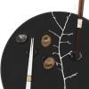 Chopstics rest kamienok BLACK SAKURA, porcelán, MIJ