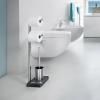 Držiak na toaletný papier s WC kefou NEXIO 73 cm, matná nehrdzavejúca oceľ, Blomus