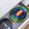 Kuchynská misa sada OPAL NEST, 9 ks, s kuchynské odmerky, stohovateľné, Joseph Joseph
