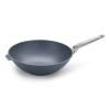 Wok DIAMOND LITE PRO 34 cm, na indukciu, rukoväť z nehrdzavejúcej ocele, titán, WOLL
