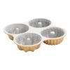 Forma v tvare včelieho plástu QUARTET BUNDT, zlatá, Nordic Ware