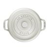 Kastról COCOTTE 26 cm, hrubý, biely, liatinový, Staub