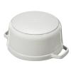 Kastról COCOTTE 26 cm, hrubý, biely, liatinový, Staub