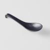 Japonská lyžica BLACK MATT 17,5 cm, čierna, MIJ