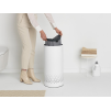 Kôš na bielizeň 35 l, s plastovým vekom, biela, Brabantia