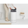 Kôš na bielizeň 60 l, s plastovým vekom, biela, Brabantia