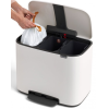 Pedálový odpadkový kôš BO 3 x 11 l, biela, Brabantia