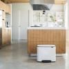 Pedálový odpadkový kôš BO 3 x 11 l, biela, Brabantia