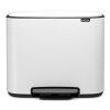 Pedálový odpadkový kôš BO 3 x 11 l, biela, Brabantia