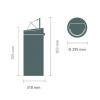 Dotykový odpadkový kôš TOUCH BIN NEW 30 l, matná čierna / strieborná,Brabantia