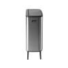 Dotykový odpadkový kôš BO 2 x 30 l, matná oceľ, Brabantia