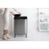 Dotykový odpadkový kôš BO 2 x 30 l, matná oceľ, Brabantia
