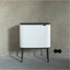 Dotykový odpadkový kôš BO 3 x 11 l, biela, Brabantia