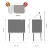 Dotykový odpadkový kôš BO 11 + 23 l, biela, Brabantia