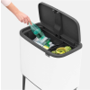 Dotykový odpadkový kôš BO 11 + 23 l, biela, Brabantia