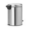 Pedálový odpadkový kôš NEWICON 5 l, matná oceľ, Brabantia