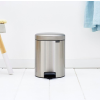 Pedálový odpadkový kôš NEWICON 5 l, matná oceľ, Brabantia
