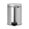 Pedálový odpadkový kôš NEWICON 5 l, matná oceľ, Brabantia