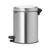 Pedálový odpadkový kôš NEWICON 5 l, matná oceľ, Brabantia