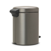 Pedálový odpadkový kôš NEWICON 5 l, platina, Brabantia