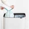 Dotykový odpadkový kôš BO HI 2 x 30 l, biela, Brabantia