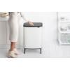 Dotykový odpadkový kôš BO HI 2 x 30 l, biela, Brabantia
