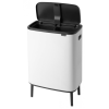 Dotykový odpadkový kôš BO HI 2 x 30 l, biela, Brabantia