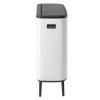 Dotykový odpadkový kôš BO HI 2 x 30 l, biela, Brabantia