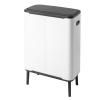 Dotykový odpadkový kôš BO HI 2 x 30 l, biela, Brabantia
