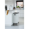 Dotykový odpadkový kôš BO HI 2 x 30 l, biela, Brabantia