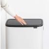 Dotykový odpadkový kôš BO HI 2 x 30 l, biela, Brabantia