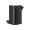 Pedálový odpadkový kôš NEWICON 5 l, matná čierna, Brabantia