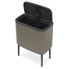 Dotykový odpadkový kôš BO 3 x 11 l, platina, Brabantia