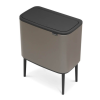 Dotykový odpadkový kôš BO 3 x 11 l, platina, Brabantia