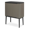 Dotykový odpadkový kôš BO 3 x 11 l, platina, Brabantia