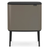 Dotykový odpadkový kôš BO 3 x 11 l, platina, Brabantia