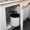 Zabudovateľný odpadkový kôš 15 l, biela, Brabantia