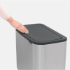 Dotykový odpadkový kôš BO 11 + 23 l, matná oceľ, Brabantia