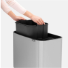 Dotykový odpadkový kôš BO 11 + 23 l, matná oceľ, Brabantia