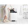 Pedálový odpadkový kôš BO 2 x 30 l, biela, Brabantia