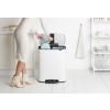Pedálový odpadkový kôš BO 2 x 30 l, biela, Brabantia