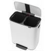 Pedálový odpadkový kôš BO 2 x 30 l, biela, Brabantia
