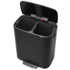Pedálový odpadkový kôš BO 2 x 30 l, čierna, Brabantia