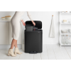 Pedálový odpadkový kôš BO 2 x 30 l, čierna, Brabantia