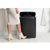 Pedálový odpadkový kôš BO 2 x 30 l, čierna, Brabantia