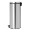 Pedálový odpadkový kôš NEWICON 30 l, matná oceľ, Brabantia