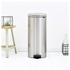 Pedálový odpadkový kôš NEWICON 30 l, matná oceľ, Brabantia
