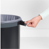 Kôš na bielizeň 60 l, s korkovým vekom, čierna, Brabantia