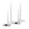 Svícen na kónickou svíčku SQUARE CANDLE , sada 4 ks, nerezová oceľ, Höfats